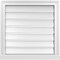 Ekena Millwork Vertical Surface Mount PVC Gable Vent: Functional, w/ 2"W x 2"P Brickmould Sill Frame, 24"W x 24"H GVPVE24X2403SF - alternate 1